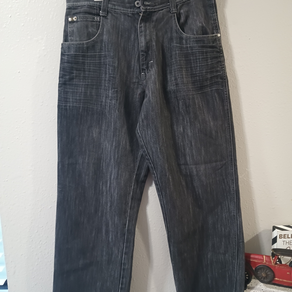South Pole Dark Gray Relaxed Jeans
